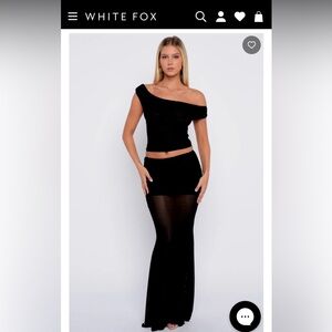 White Fox Need Your Heart maxi skirt